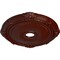 Ekena Millwork Heaton Ceiling Medallion (Canopies up to 6 1/2"), 27 1/2"OD x 3 7/8"ID x 2 1/4"P, Brushed Mahogany CM27HEBMF - alternate 3